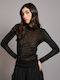 Damen Bluse Schwarz
