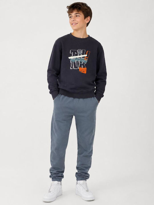 Kids Tracksuit Set With Top Dark Grey