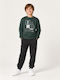 Kids Sweatpants Set With Top Green