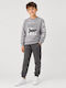 Kids Sweatpants Set With Top Grey