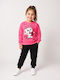 Kids Sweatpants Set With Top Pink