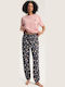 Henderson Henderson Sommer Damen Schlafanzug Set Rosa