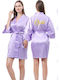 Intimonna Sommer Damen Schlafanzug Robe Flieder