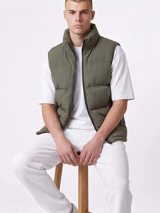 Ben Tailor Без ръкави яке Puffer Хаки