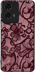 Θήκη Sonique Diva Series Motorola Moto G04 4g Moto G04s 4g Moto G24 4g Moto G24 4g Power Moto E14 4g Μπορντό Δαντέλα