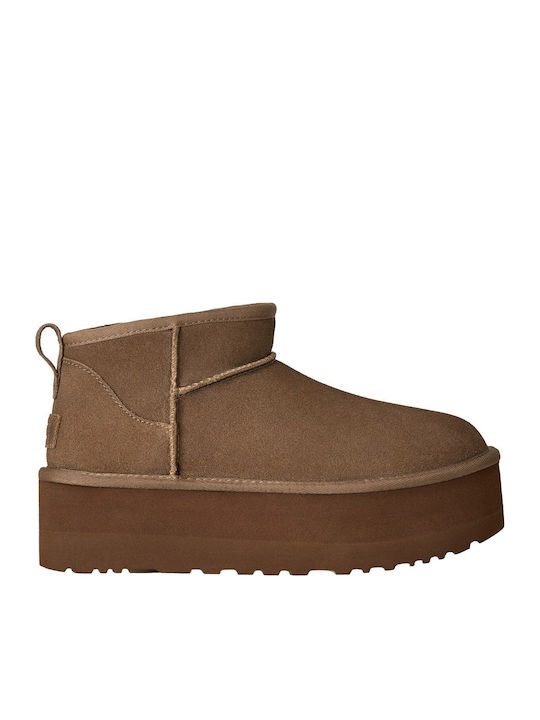 UGG Classic Ultra Mini Platform Suede Дамски Бо...
