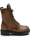 Damen Kampfstiefel Tabac Braun
