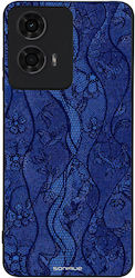 Θήκη Sonique Diva Series Motorola Moto G04 4g Moto G04s 4g Moto G24 4g Moto G24 4g Power Moto E14 4g Μπλε Δαντέλα