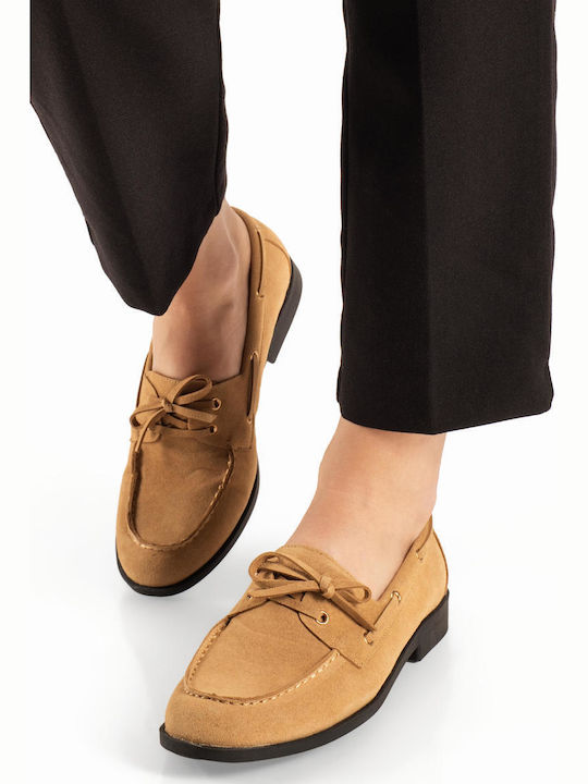 Alta Moda Women's Boat Shoes in Tabac Brown Colour