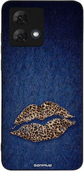 Θήκη Sonique Diva Series Motorola Moto G84 5g Denim Leopard