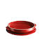 Emile Henry Round Heat-Resistant Cookware for Tart Ceramic with Lid