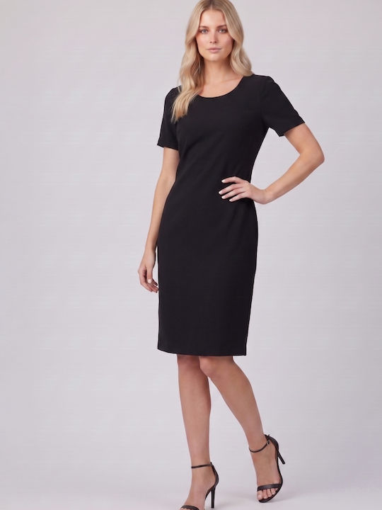 Fibes Fibes Sommer Midi Damenkleid Kurzärmelig ...