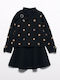Kids Set with Skirt 2 Pieces Black