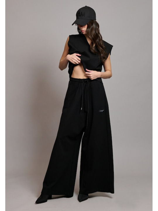 Women's Fabric Trousers Black