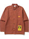 Short Sleeve Cotton Shirt In Regular Fit Copper