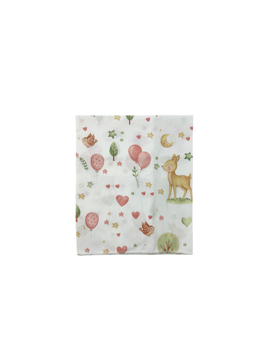 Bunny Bebe Одеяло За Пелени Памук Розово 80x80см
