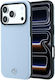 Mercedes Θήκη Leather Semi Wrap Wood Effect Magsafe Iphone 18 Pro Max 17 Pro Max Μπλε