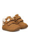 B Macchia Anatomische Leder Kinderstiefel Tabac Braun