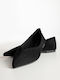 Wildleder Damen Ballerinas Spitz zulaufend Schwarze