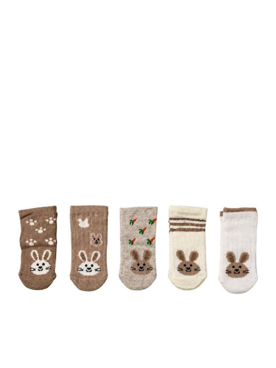 Canario Kids' Socks Brown 5 Pairs