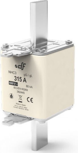 Предпазител На Етикета НИ3 315А Gg 690V Df 382445