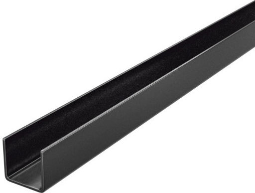 Amig Profil U 15x15-1m Din Aluminiu Mat Negru 25020