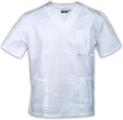 Fageo Unisex Medizinische Bluse Weiß Fageo Unisex Medizinische Bluse Weiß