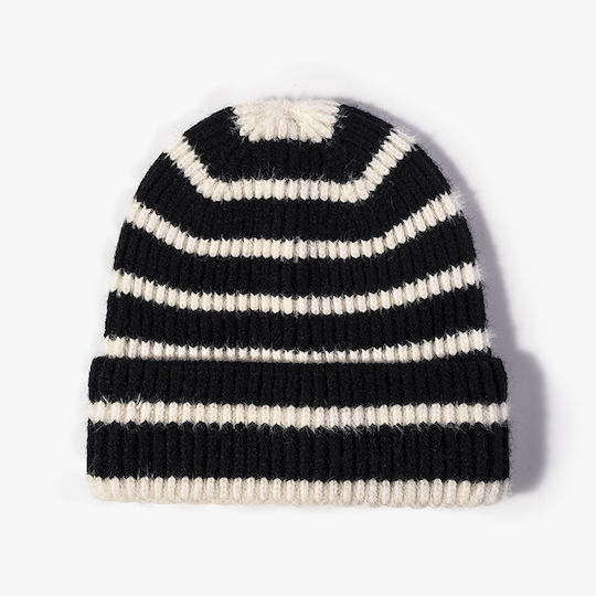 Beanie Unisex Strickmütze in Schwarz