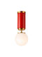 Opviq Moira Deckenleuchte montieren 38cm Rote mit E27 Lampenbirnensockel