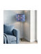 Blue Birds Floor Lamp with Lamp Bulb Base for E27 Blue
