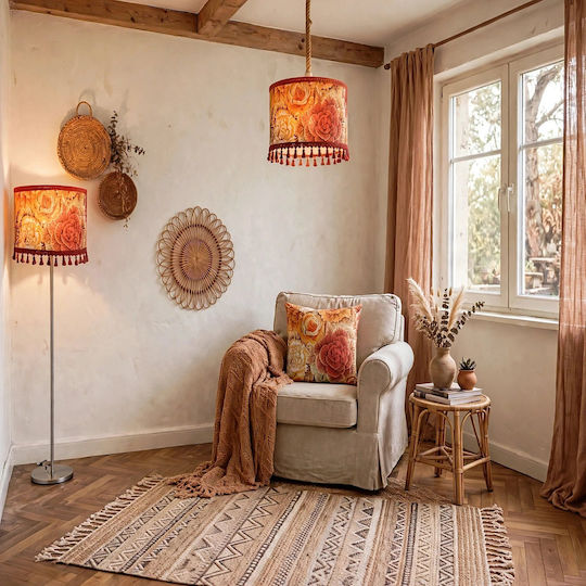 Orange Brassica Floor Lamp Orange