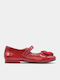 Kids Ballerinas with Hook & Loop Closure Red