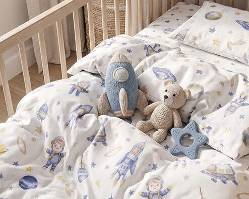 MayHome Set Kinderbettbezüge Halbdoppel mit Kissenbezug Baumwolle Baumwolle 180x240cm