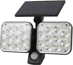 SPV Водоустойчив Соларен LED Прожектор Студено Бяло 6000K с Датчик за Движение и Фотоклетка IP65