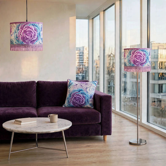 Dimensions Purple Pendant Ceiling Light 35x20cm