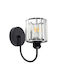 Artekko Wall Lamp with E14 Lamp Bulb Base Black 14x14x20cm