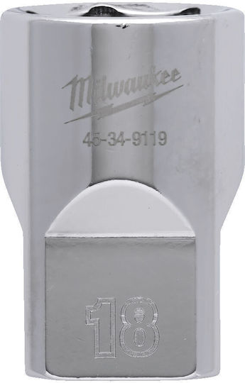 Milwaukee Socket with 1/2" Drive Square 1/2" Diameter 1/2" / 18 / 38