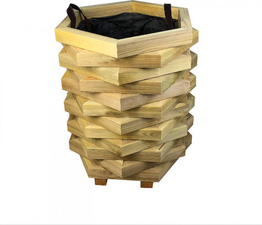 Wooden Flower Pot Wooden 52x45x60cm