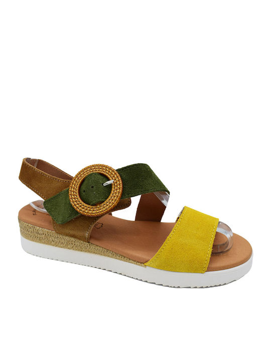 Sommer Damenplattformen Gelbe