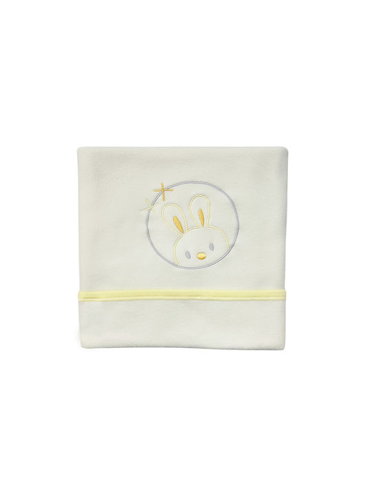 Bunny Bebe Κουβέρτα Αγκαλιάς & Λίκνου Fleece Μπ...
