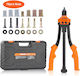Vevor Rivet Nut Tool 14″ 7 Mandrels 70 Rivet Nuts M6 M8 M10 10-24 1/4-20 5/16-18 3/8-16 Mlmqcltdsbs19hg90001v0