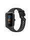 Amazfit Bip 1s Streifenstruktur 20mm Silikon Tragbare Bänder Schwarz