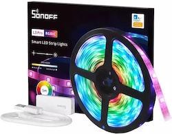 Sonoff Умна LED лента Wi-Fi 5V RGBIC светлина 3 m със захранване Sonoff Умна LED лента Wi-Fi 5V RGBIC светлина 3 m със захранване