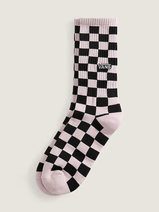Vans Checkerboard Crew Socks Pale Petal