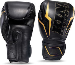King Pro Boxing Γάντια Πυγμαχίας Δερμάτινα για Αγώνα Μαύρα