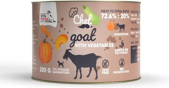 Syta Micha Chef Wet Dog Food With Vegetables Grain-Free 200gr