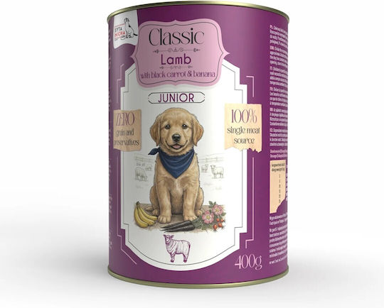 Classic Wet Food For Puppies With Lamb Grain-Free 400gr