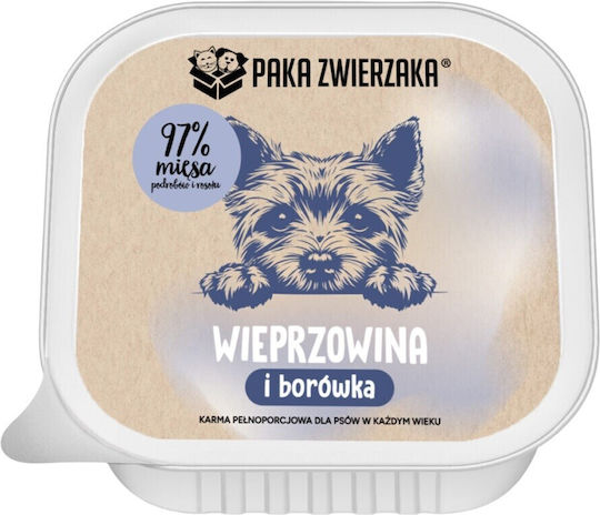 Paka Zwierzaka Wet Dog Food With Pork And Blueberries Grain-Free 150gr