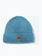 Unisex Mütze Fleece Gestrickter Σκούφος in Blau Farbe