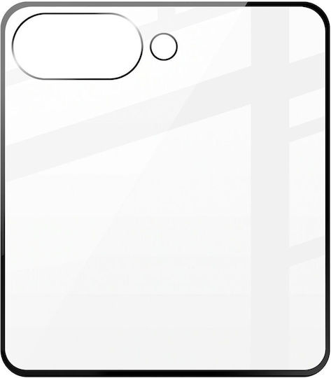 Avizar External Screen Protector Galaxy Z Flip 8 Tempered Glass Full Glue Black Transparent